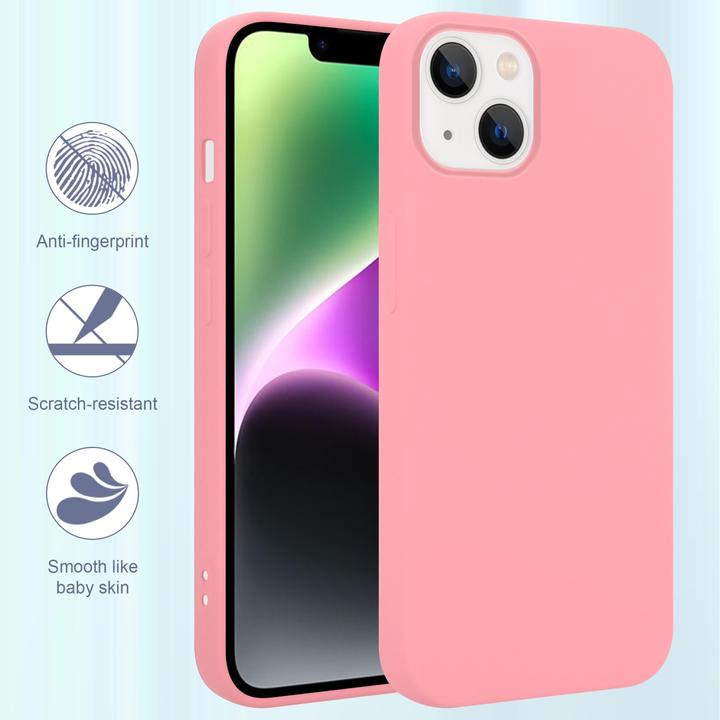 Produktbild Cadorabo Hülle für Apple iPhone 14 im TPU Liquid Silicone Case Style (Apple iPhone 14)