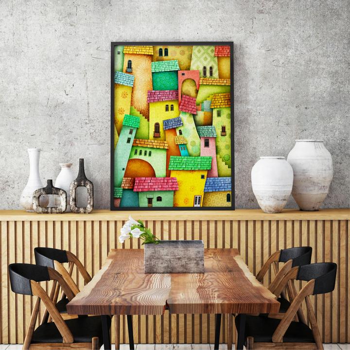 Productafbeelding Enjoy Puzzle ENJOY-1629 - Gelukkige huizen, puzzel, 1000 stukjes (1000 onderdelen)