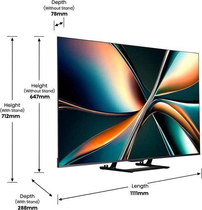 Actual product image Hisense TV 50U7Q (50", U7Q, LED, UHD, 2025)