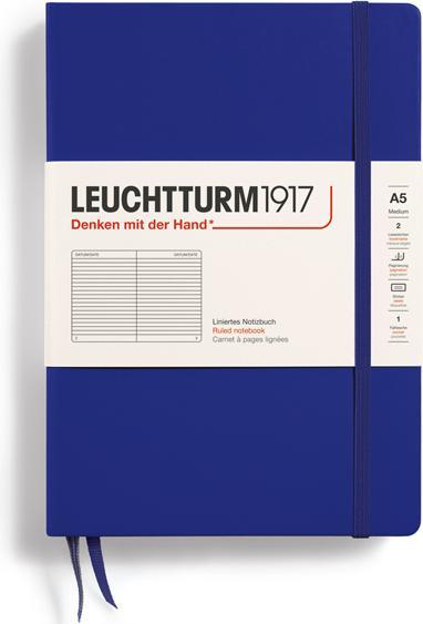 Image du produit Leuchtturm1917 Carnet de notes Medium ligné (145 x 210 mm, À rayures, Couverture rigide)