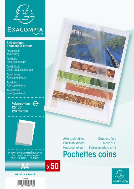Produktbild Exacompta Hüllen und Taschen (A4, 50 x)