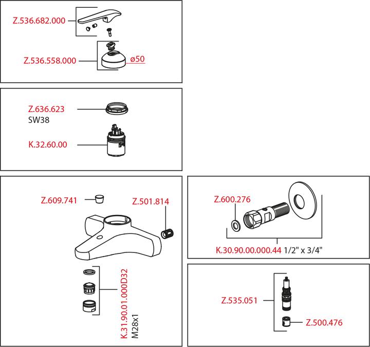 Produktbild KWC Hebelmischer Domo