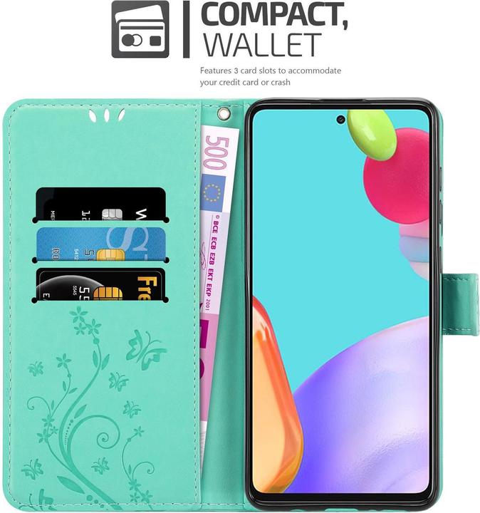Image du produit Cadorabo Housse Flower Book (Samsung Galaxy A52, Samsung Galaxy A52s 5G, Samsung Galaxy A52 5G)