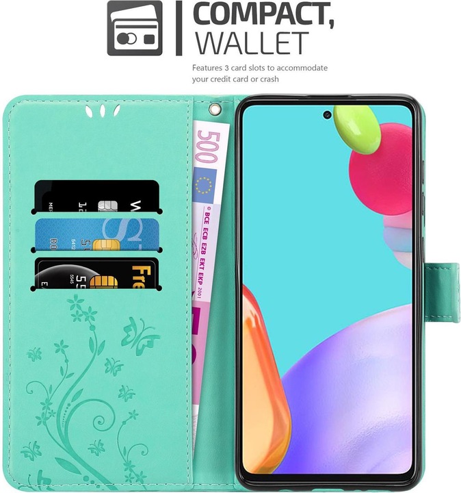 Actual product image Cadorabo Case Flower Book (Samsung Galaxy A52, Samsung Galaxy A52s 5G, Samsung Galaxy A52 5G)