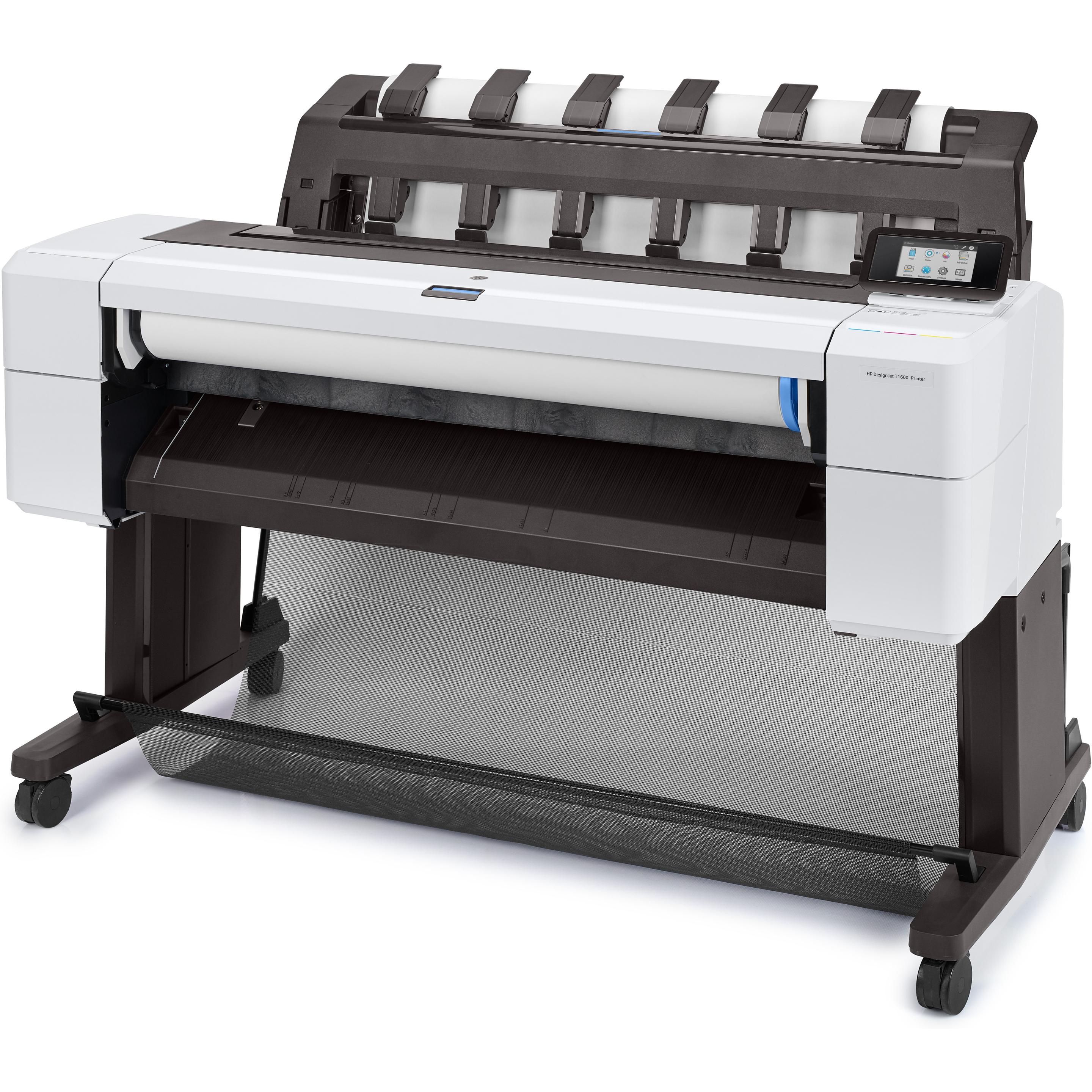 HP Designjet T1600 (Tintenpatrone, Farbe), Drucker, Weiss, Schwarz