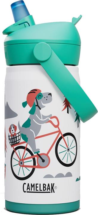 Biking Dogs, Weiss, Türkis