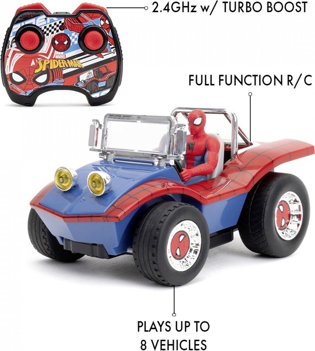 Immagine prodotto Jada Marvel Spider-Man RC Buggy 1:24