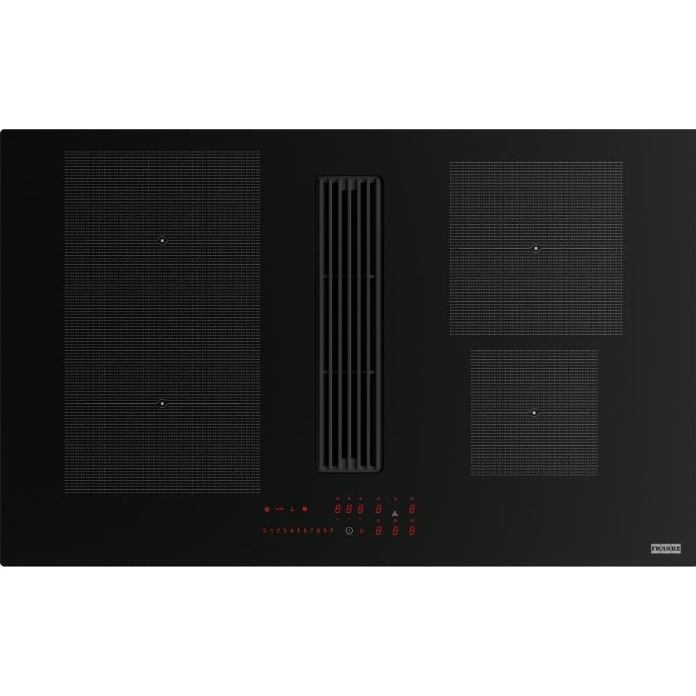 Franke Dunstabzugshaube integriert mit Induktionskochfeld Maris 2gether, Piano di cottura, Nero