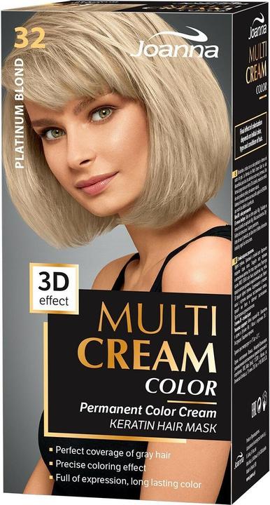 Joanna Multi Cream Color Hair Dye 32 Platinumonde (32 Platynowy Blond)