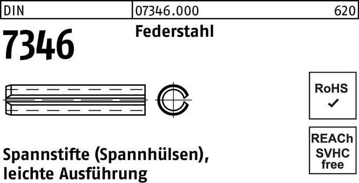 Actual product image Dowel pin DIN 7346/ISO 13337 6 x 45 spring steel light version DIN 7346