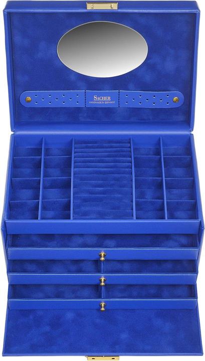 Produktbild Sacher 74.519.561515 - Schmuckkasten Karen colisimo blau Vollrindleder