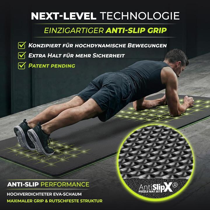 Produktbild BeMaxx Antislipx Schutzmatten Puzzlematte-Set (1 cm)