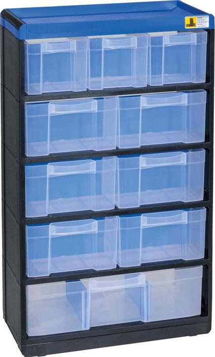 Actual product image eurokraft pro VARIOPLUS PRO small parts cabinet, HxWxD 525 x 300 x 135 mm, 10 drawers, 11 (13.50 cm, 52.50 cm)