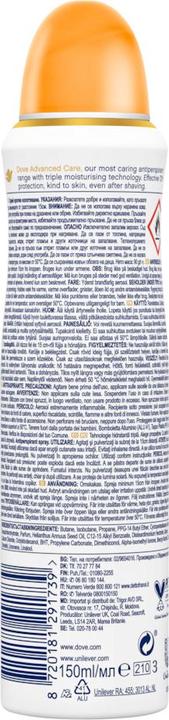 Immagine prodotto Dove Advanced Care Deodorante Spray al Pompelmo della Passione 150ml (Getto vaporizzato, 150 ml)