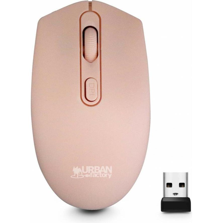 Urban Factory Souris sans fil Free (Rosa) (Senza fili), Mouse, Rosa