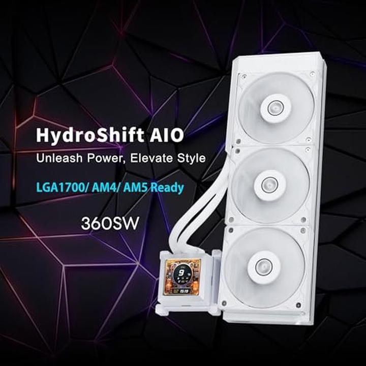 Image du produit Lian-Li Système complet de refroidissement à eau HydroShift LCD 360S - blanc