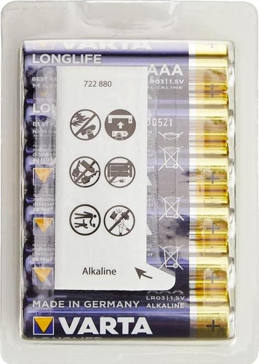 Image du produit Varta Longlife (12 pcs, AAA, 1200 mAh)