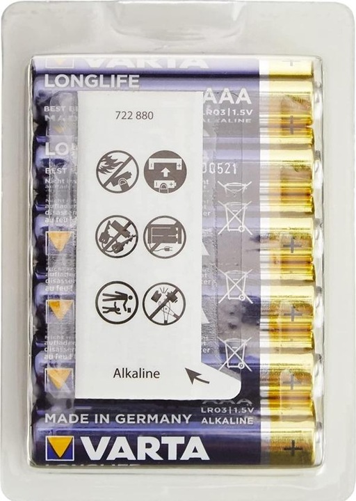 Immagine prodotto Varta Longlife (12 pz., AAA, 1200 mAh)