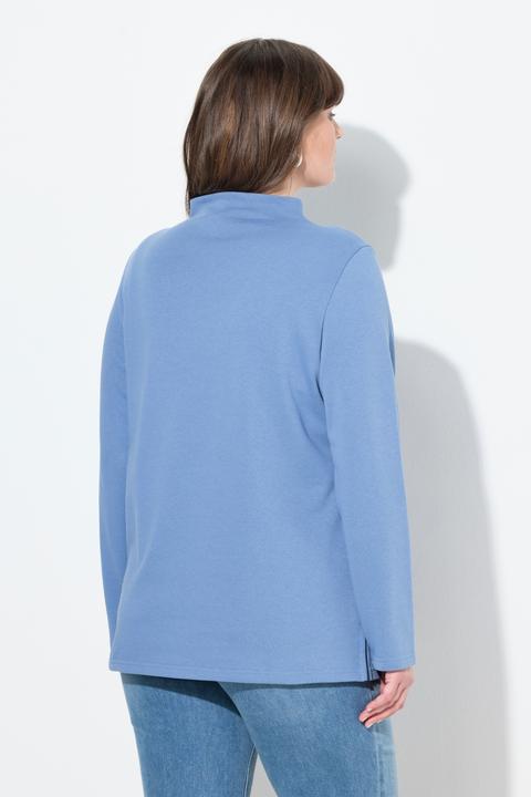 Produktbild Ulla Popken Sweatshirt, Ziernähte, Stehkragen, Langarm (42)