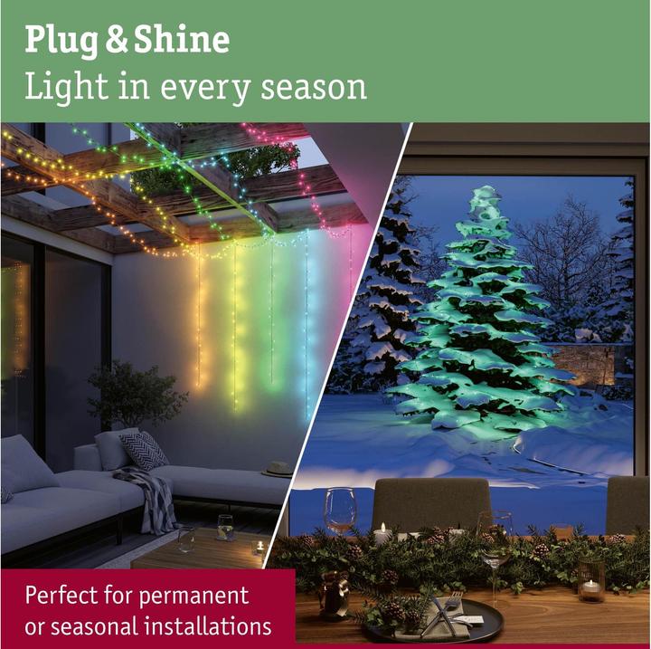 Productafbeelding Paulmann Outdoor Plug & Shine Lichterkette Yuna (12.40 m)