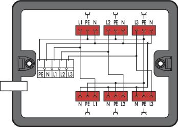 Actual product image Wago 899-631/339-000 Distribution box three-phase / alternating current 400 V / 230 V (Terminal strips)