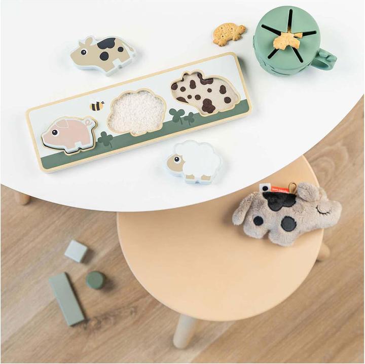 Actual product image Done by Deer Sensory Puzzle Kleiner Bauernhof, 3-tlg. (3 pieces)