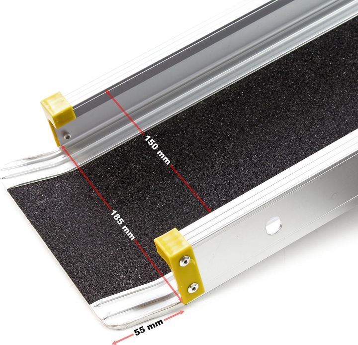 Produktbild Wiltec 2x Auffahrrampe Teleskop Rampe 270kg klappbar Aluminium Laderampe Auffahrschiene