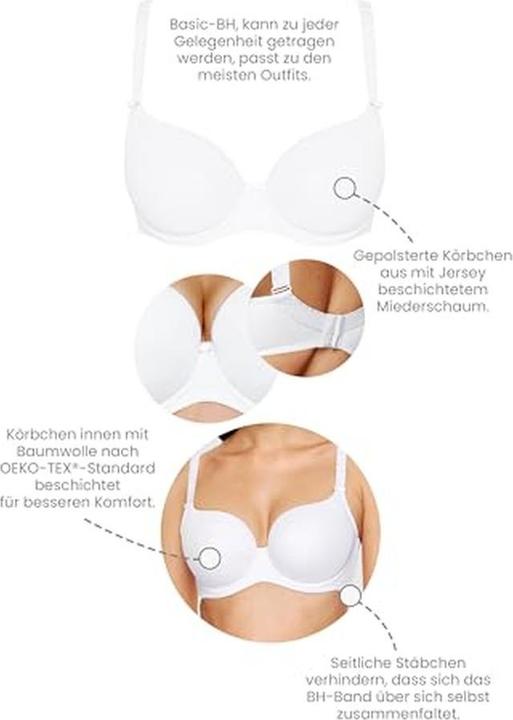 Produktbild Gorteks BH wattiert (Einzelpack, 85 E)