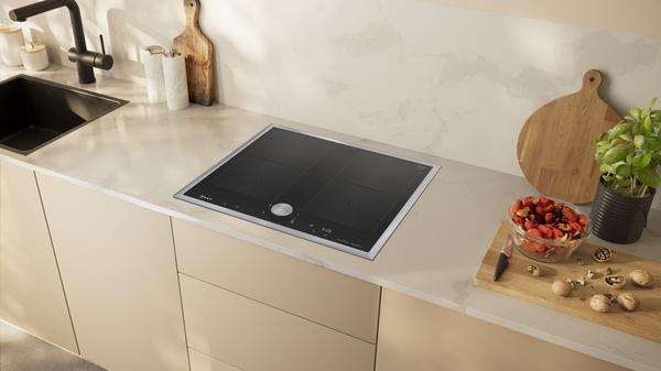 Image du produit Neff N 90, Table de cuisson à induction, 60 cm, noir, Avec cadre en applique (58.30 cm, Table de cuisson à induction)