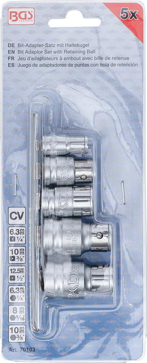 BGS 74305 Momentsleutel set | 6,3 mm (1/4), 10 mm (3/8), 12,5 mm (1/2