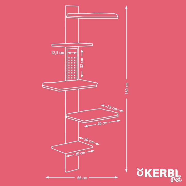 Produktbild Kerbl Timber (150 cm, Weiss, Nature)