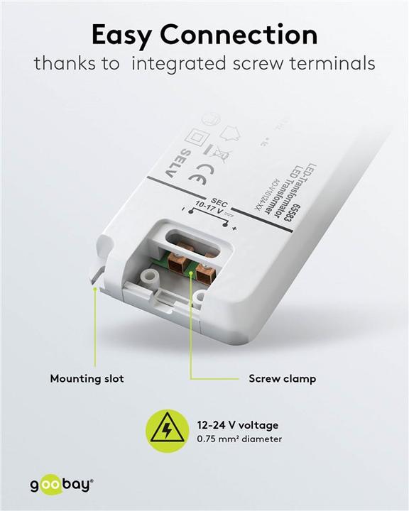 Actual product image Goobay LED constant current transformer / 12 W