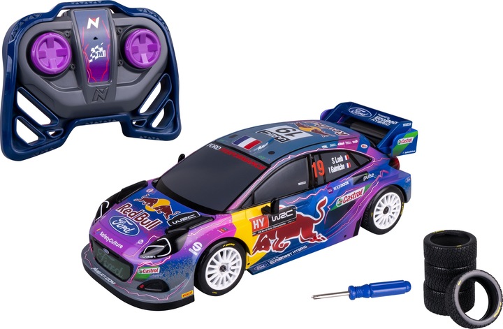 Image du produit Nikko Voiture télécommandée RC M-Sport Ford Puma, Red Bull Design, avec jeu de pneus et vis