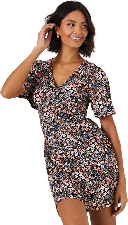 Actual product image Dorothy Perkins Womens/Ladies Ditsy Print Empire Seam Mini Dress (34)