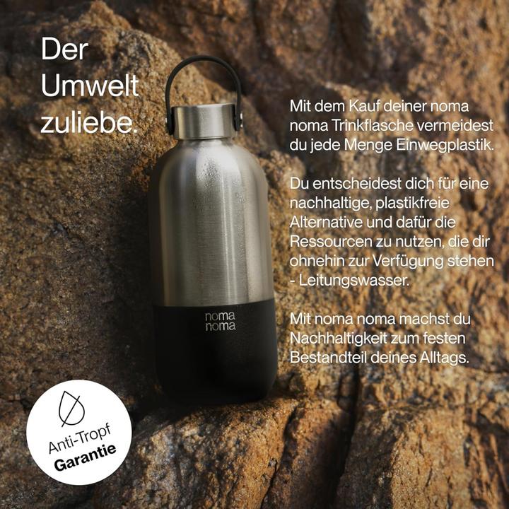 Image du produit noma noma Trinkflasche Edelstahl auslaufsicher 750ml Coffee Black (0.75 l)