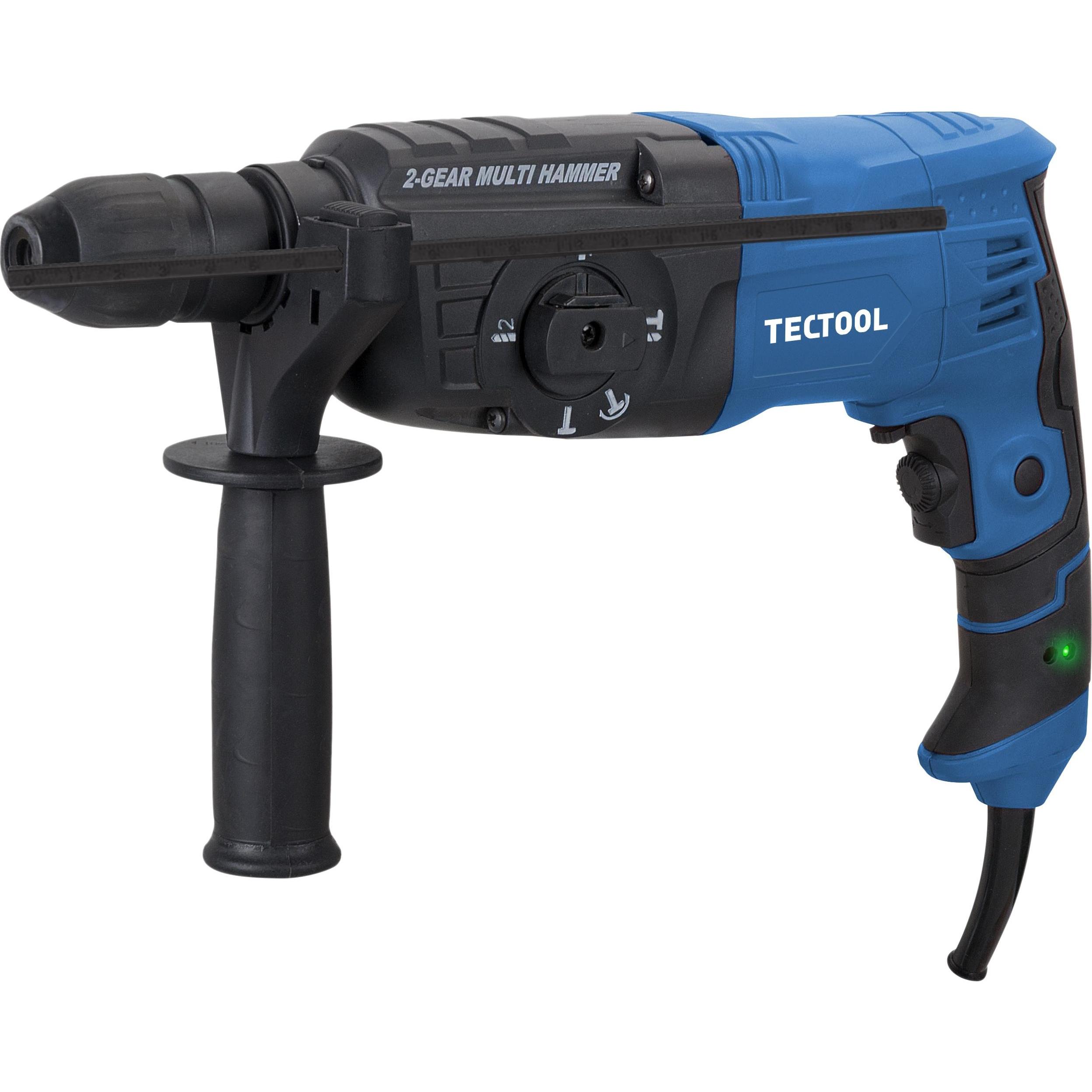 Tectool, Bohrmaschine + Akkuschrauber, SDS-PLUS Bohrhammer TRH 850 (230V - EU) - 850W, 1020/2300 U/MIN, 3J