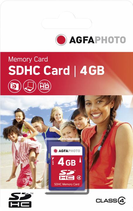 Produktbild AGFAPHOTO Sdhc (4 GB, SDHC, U1, UHS-I)