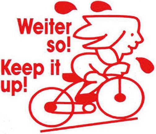 Produktbild X-Stamper weiter so' rot