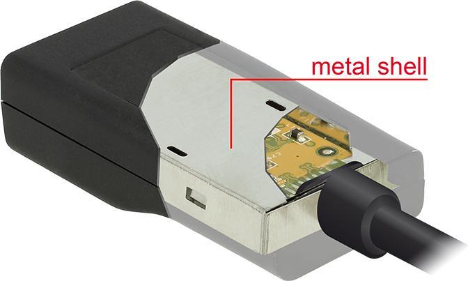 Actual product image Delock USB3.1 TypeC & TB3 graphics card:VGA (VGA, 6 cm)