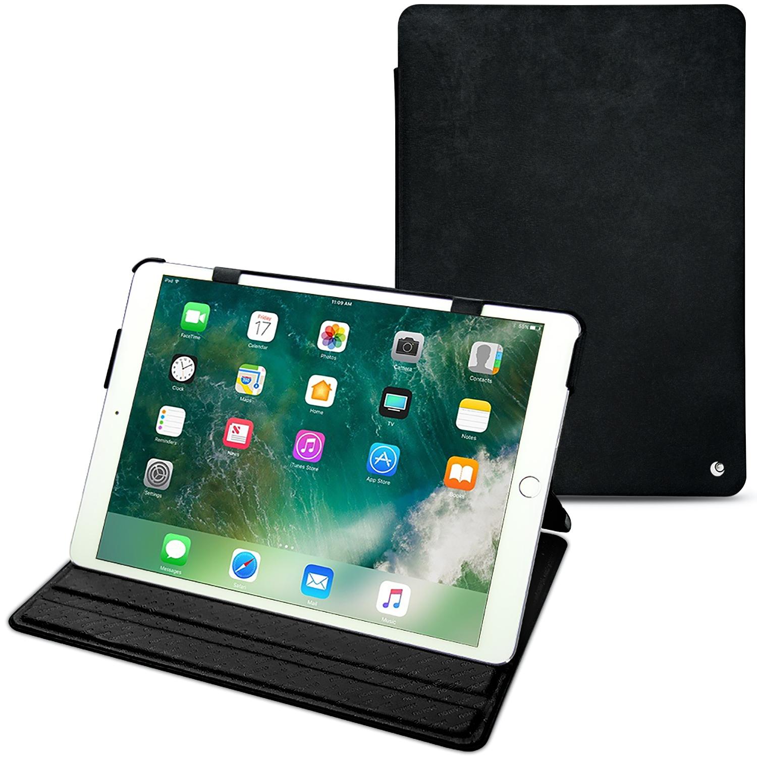 Noreve Lederschutzhülle horizontal (iPad Pro 10.5), Tablet Hülle, Schwarz