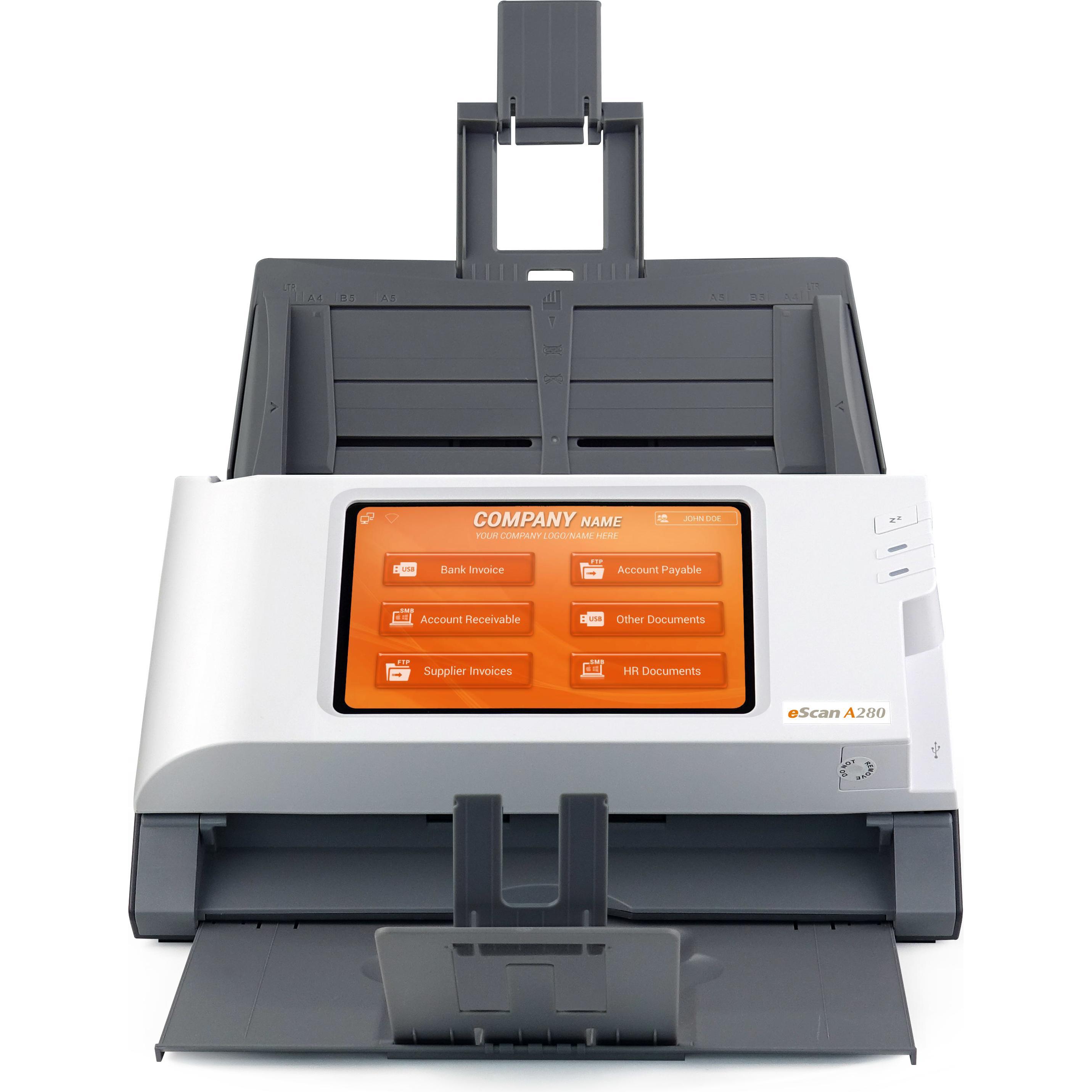 Plustek, Scanner, eScan A 280 Enterprise (Ethernet, USB, WLAN)