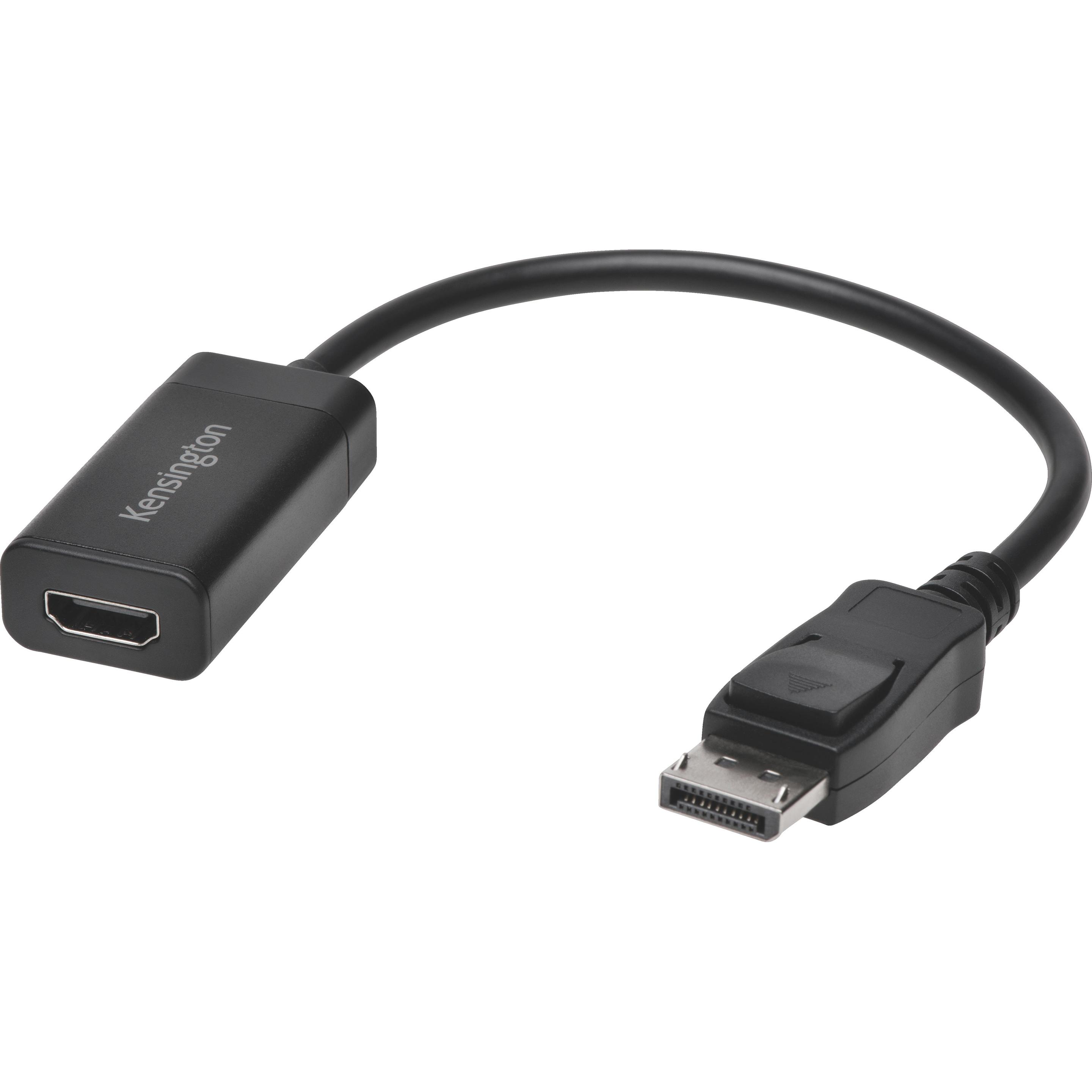 Kensington VP4000 4k (HDMI, 18 cm), Data + Video Adapter, Schwarz