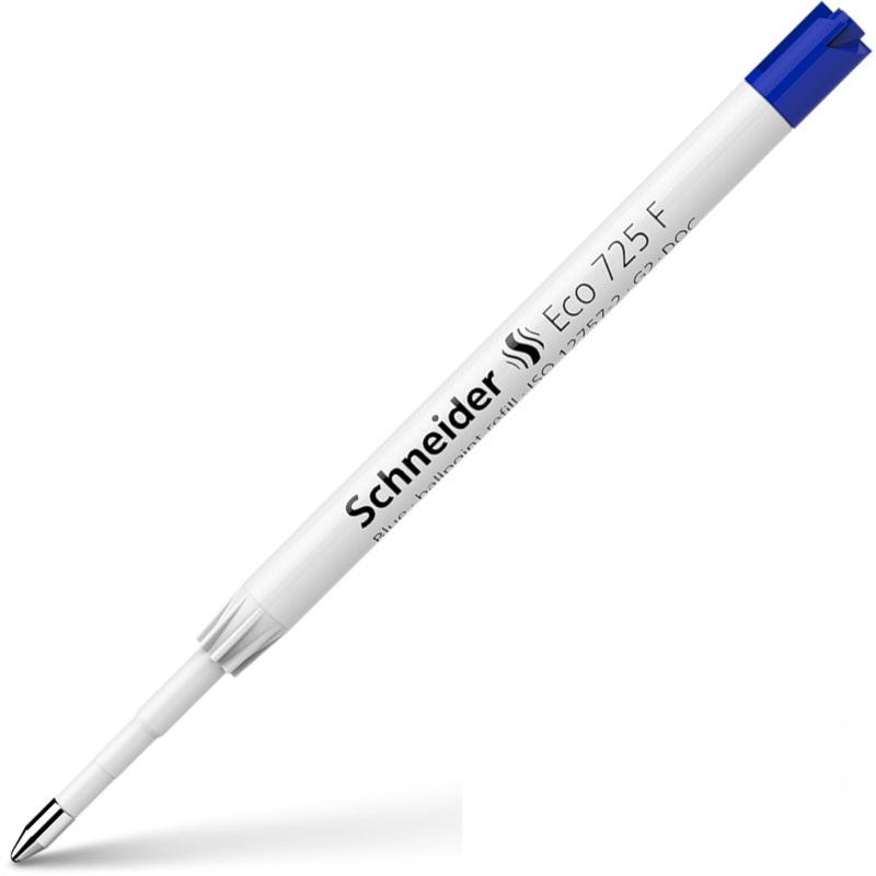 Schneider, Ersatzpatrone, Grossraummine F blau ISO 12757-2 dokumentenecht (Nachfülleinheit, Blau)