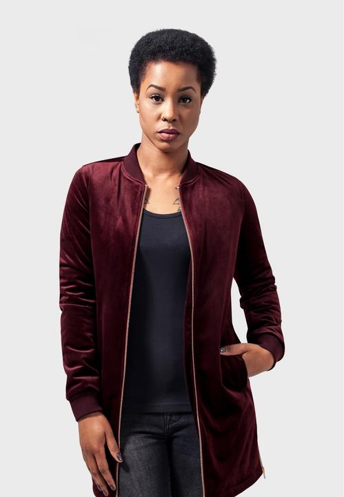 Immagine prodotto Urban Classics Giacca lunga da donna in velluto (XS)