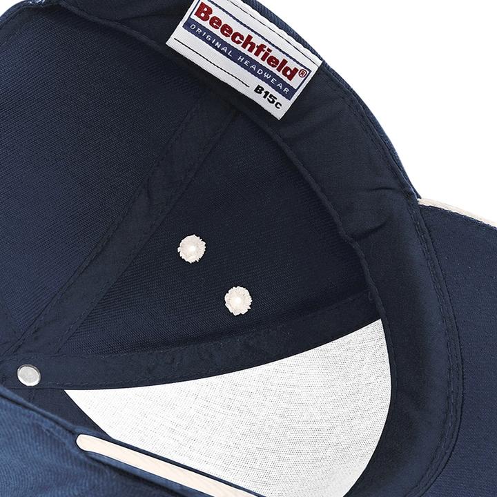 Actual product image Beechfield 5 Panel Sandwich Peak Baseball Cap (One size)