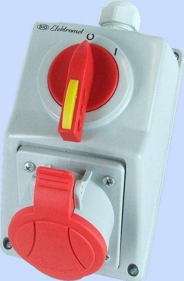 Actual product image Elektromet Zestaw instalacyjny z gniazdem 5P 0-I 32A IP54 (974005)