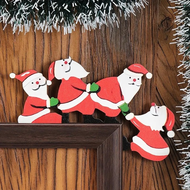 Produktbild Cbx Weihnachtsdeko purzelnde Weihnachtsmänner für Türrahmen