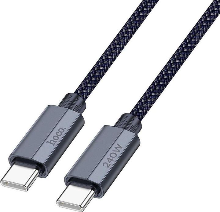 Hoco USB-C to USB-C U134, 240W, 1.8m, Grey (1.80 m, 240 W)