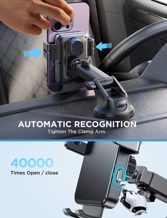 Produktbild Joyroom JR-ZS219 Car Holders SET with Qi Inductive Charger (Black)
