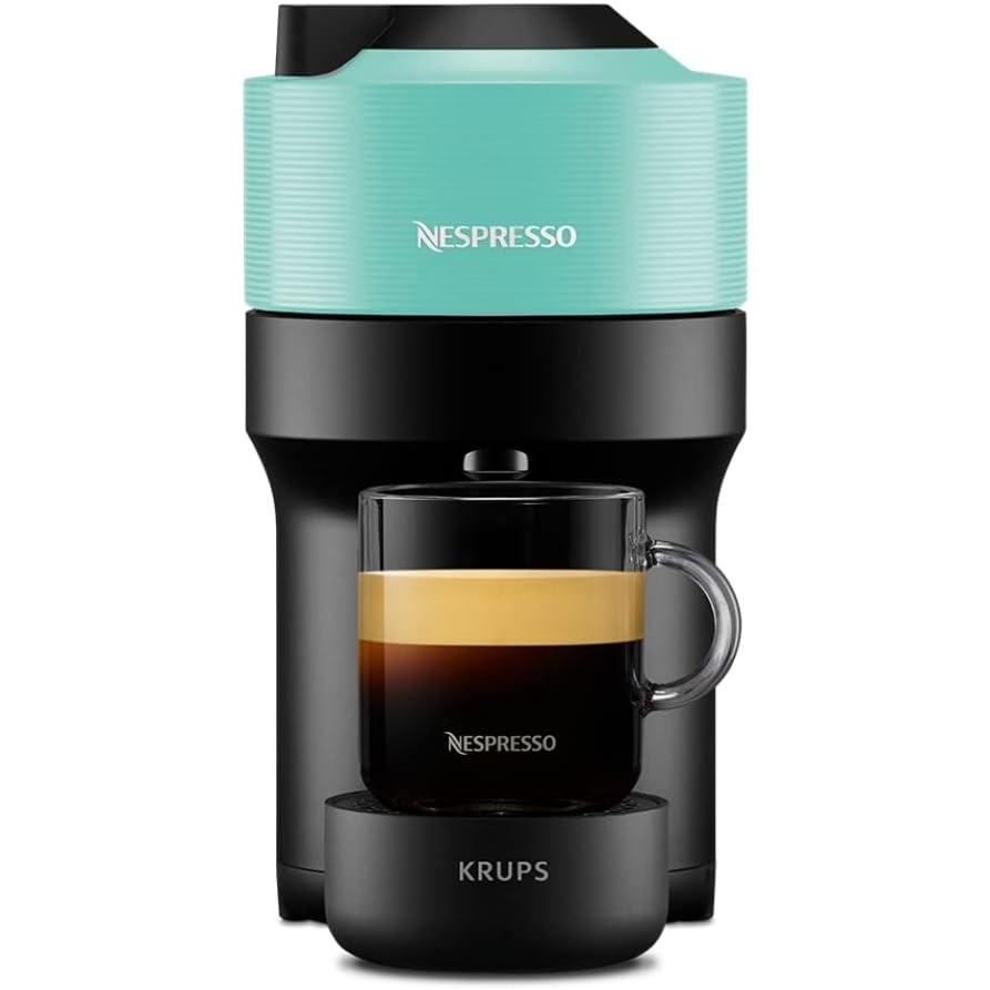 NESPRESSO Krups Vertuo POP Coffee Machine Green YY4887FD Capsule Machine, Macchina da caffè a capsule, Verde